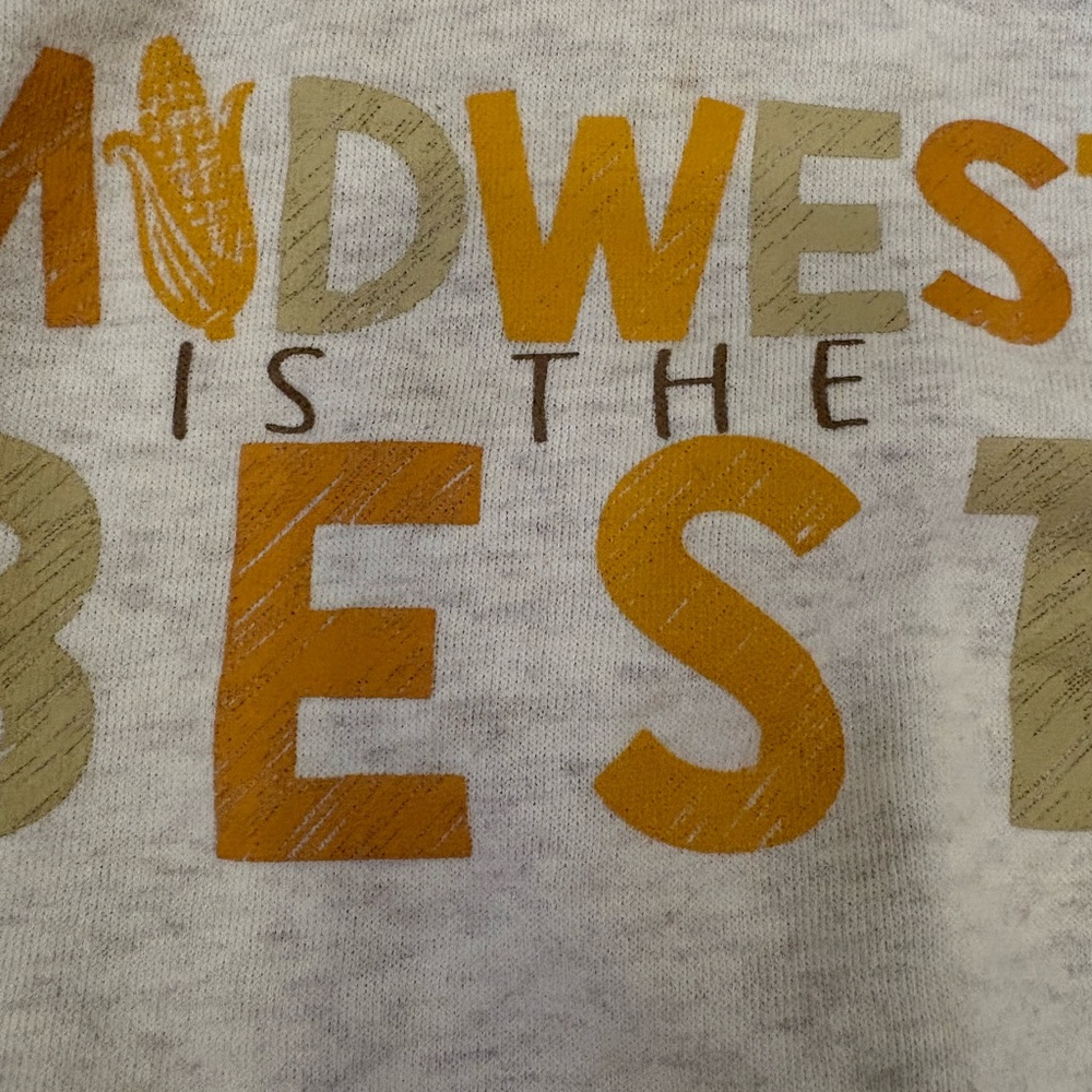 Midwest Is The Best Baby Sweatshirt 12 Months Roots And Threads - Picture 2 of 4